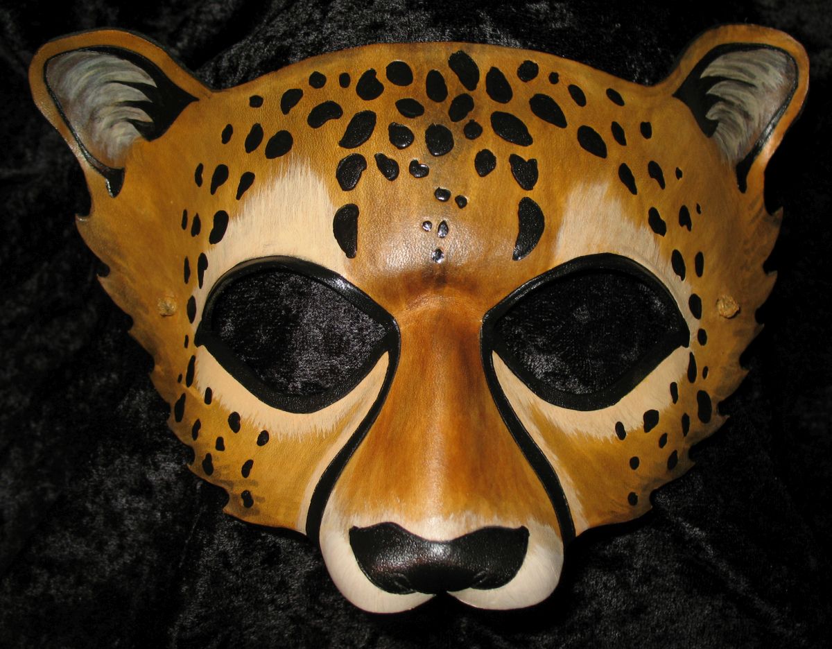 Cheetah mask.