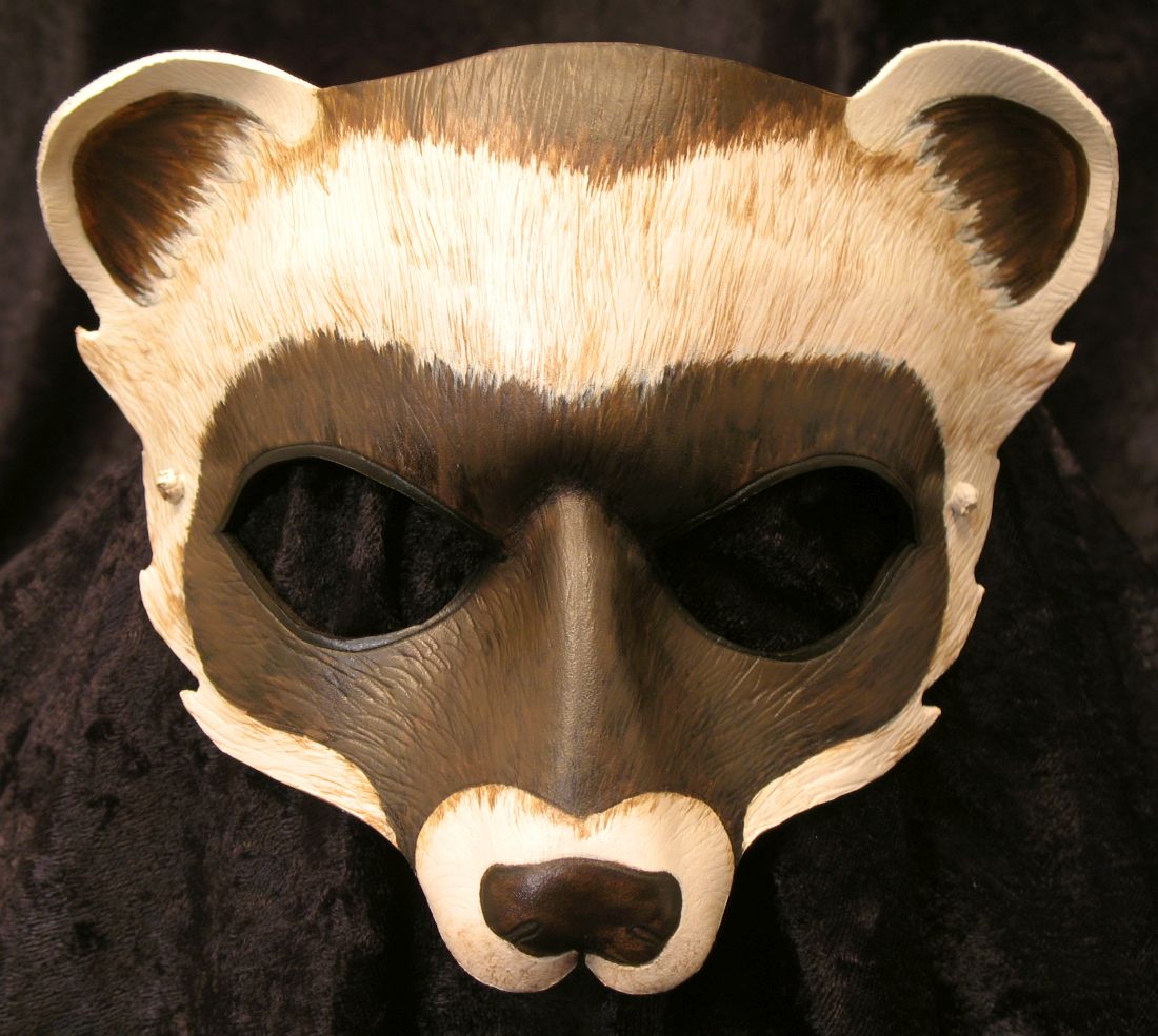 Domestic sable ferret mask.