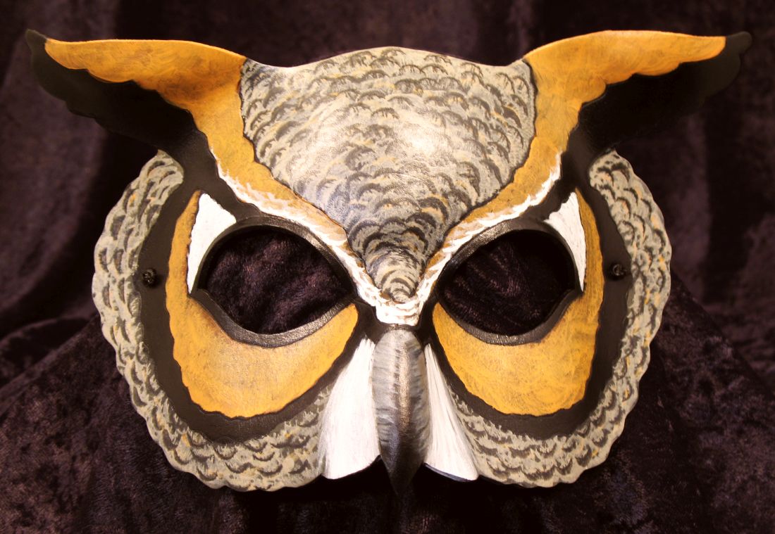 Great horned owl mask.