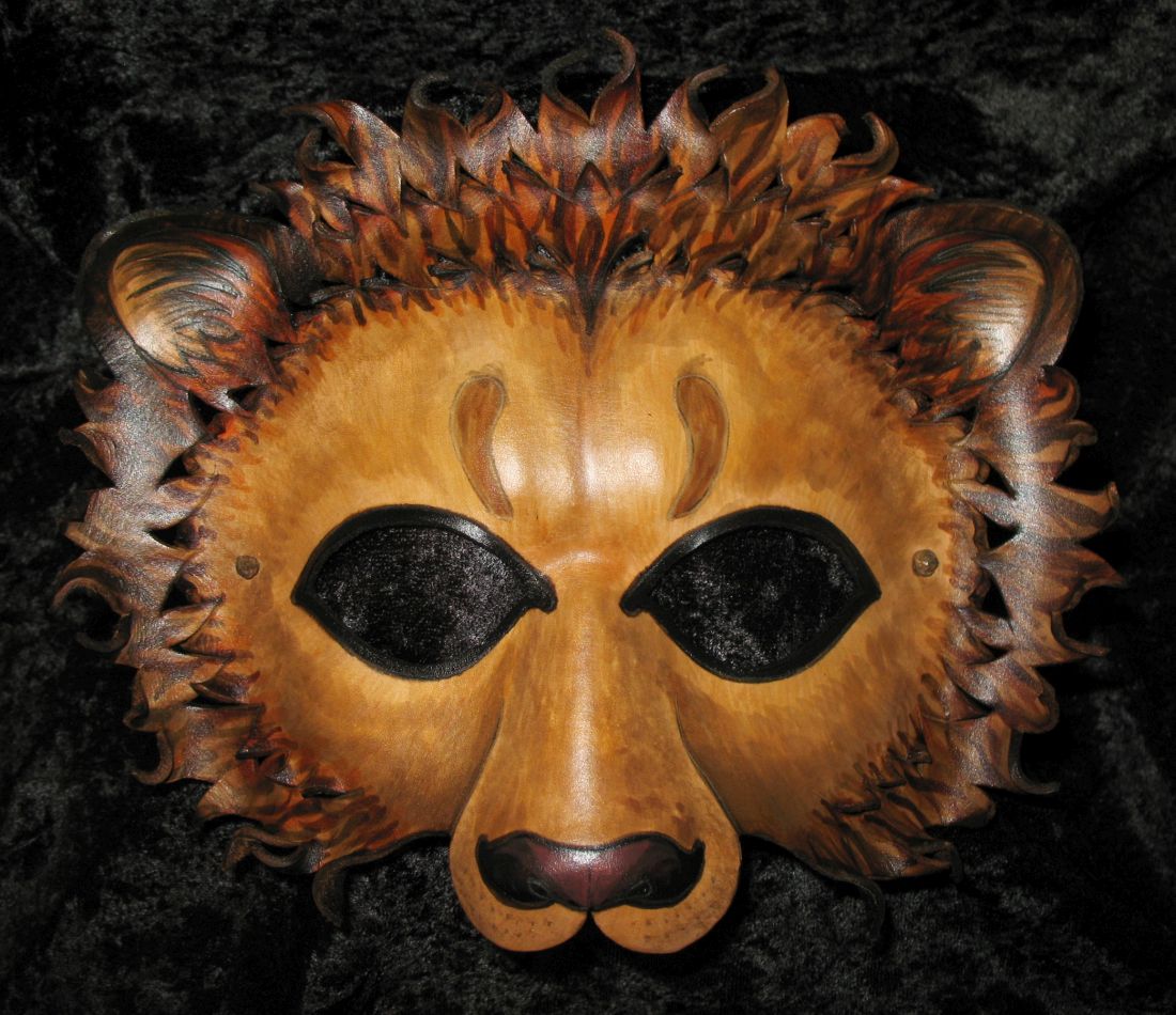 Lion mask.