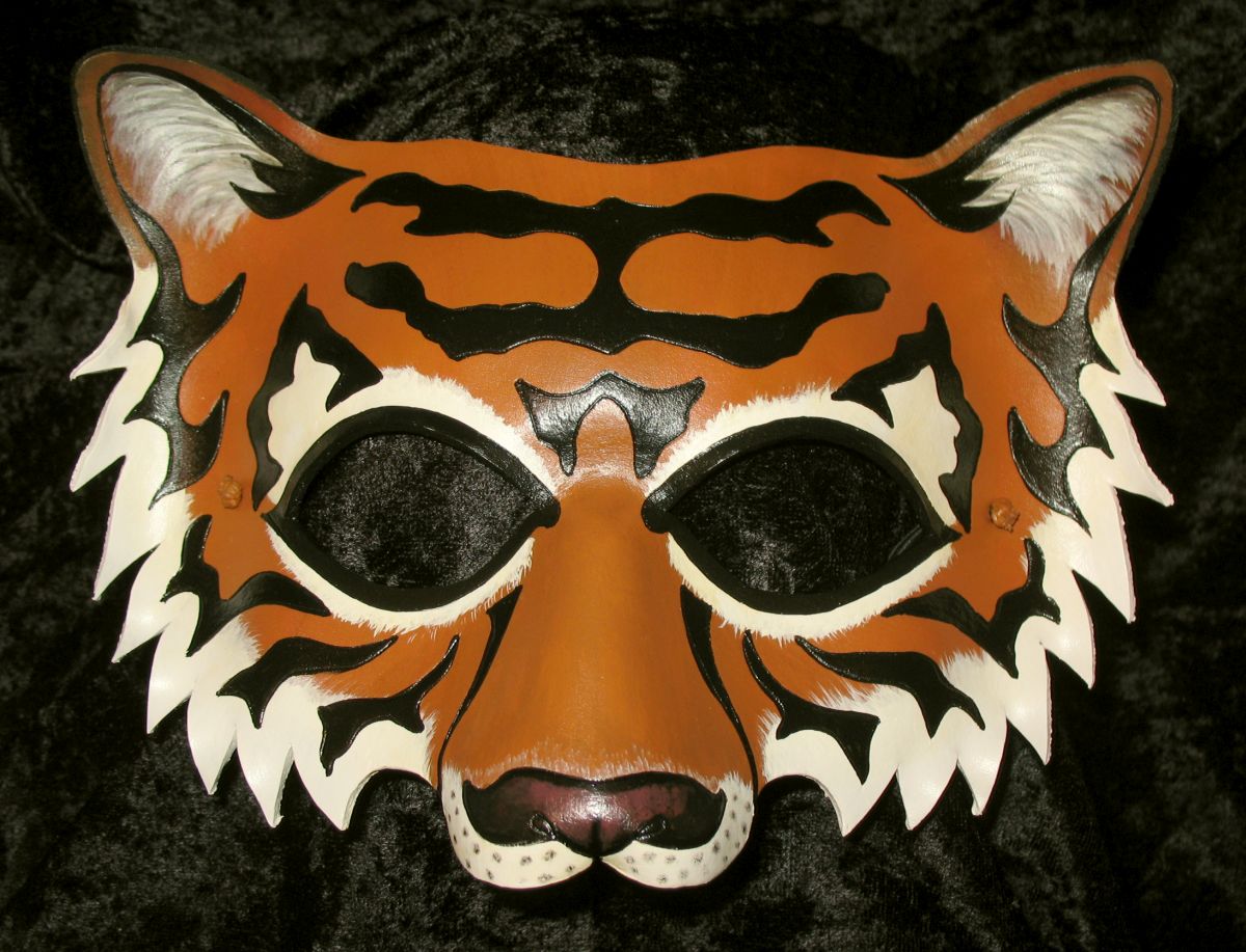 Orange tiger mask.