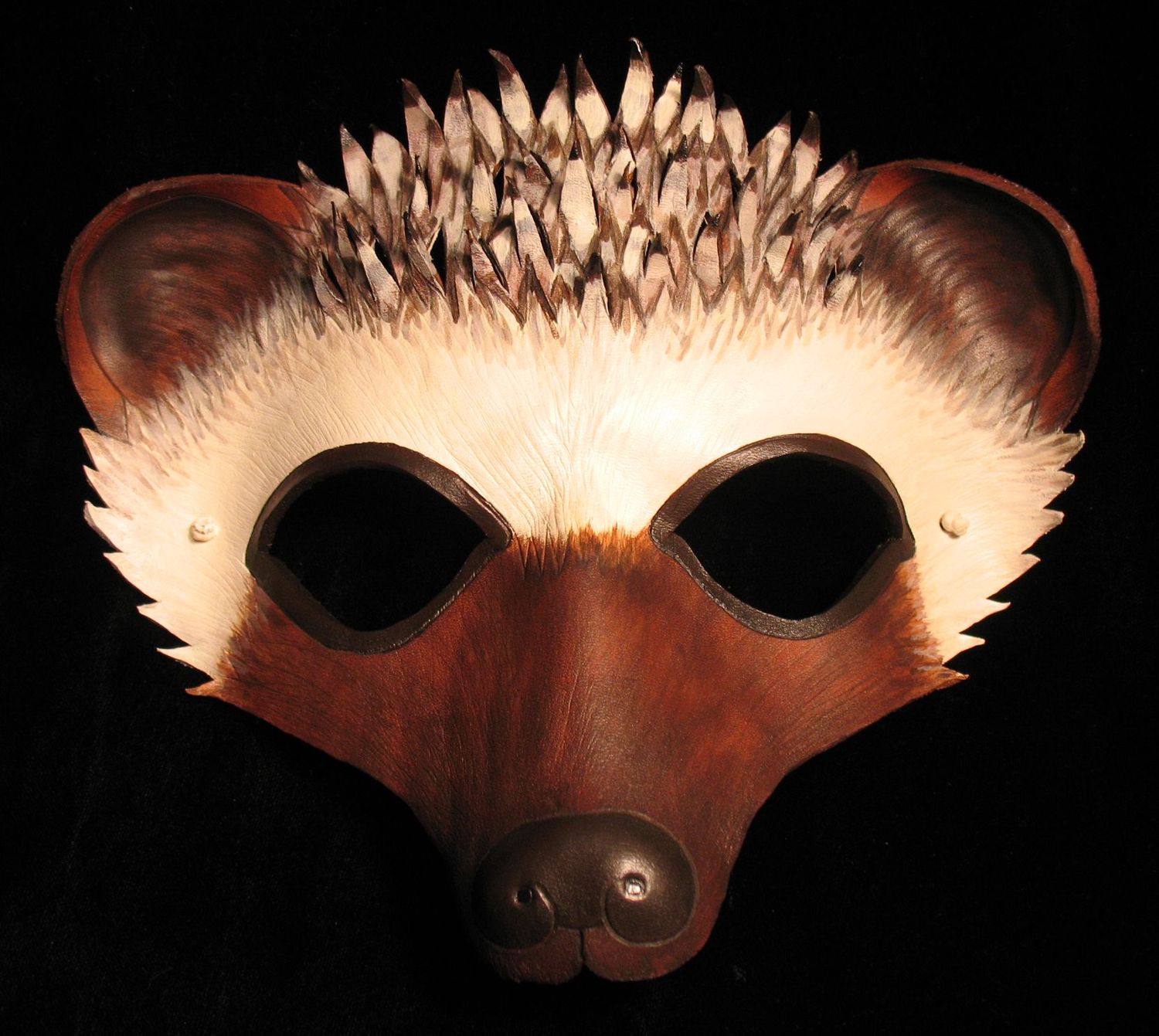 Pygmy hedgehog mask.