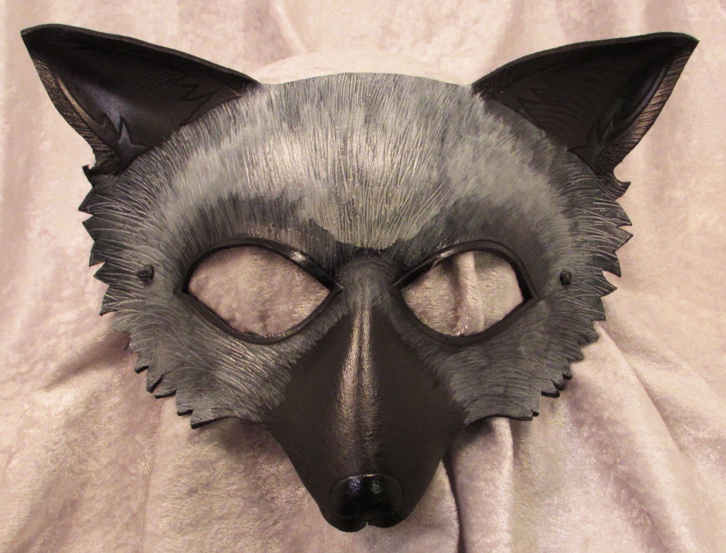Silver fox mask.